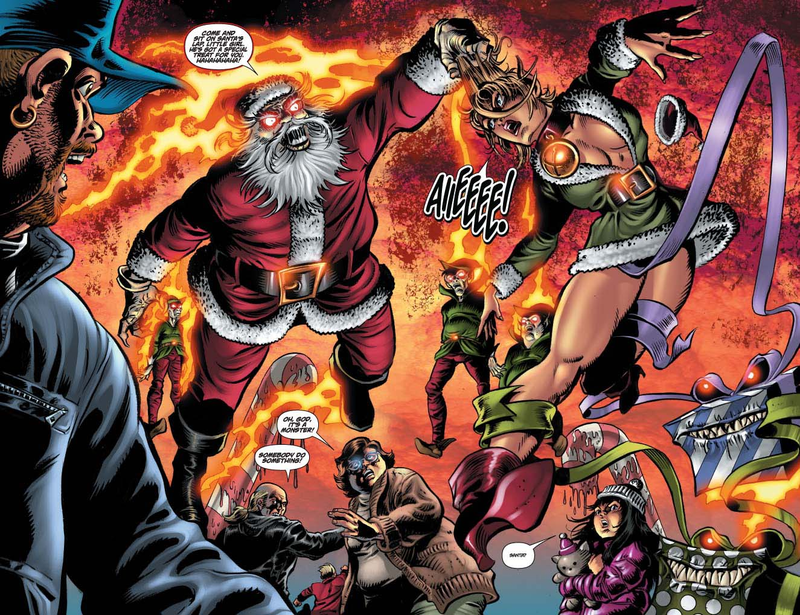 Illustration for article titled Zombie Santa Knows Who's Naughty And Nice... To Eat